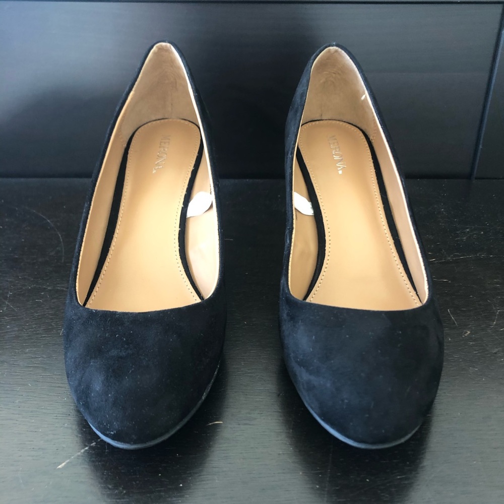 Merona Wedges Black 8